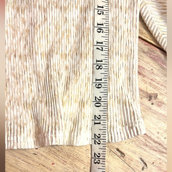 NWT,Pantora Bridal,Elegant White & Shimmering Gold,Stretch, Top + Palazzo Pants - Picture 7 of 16